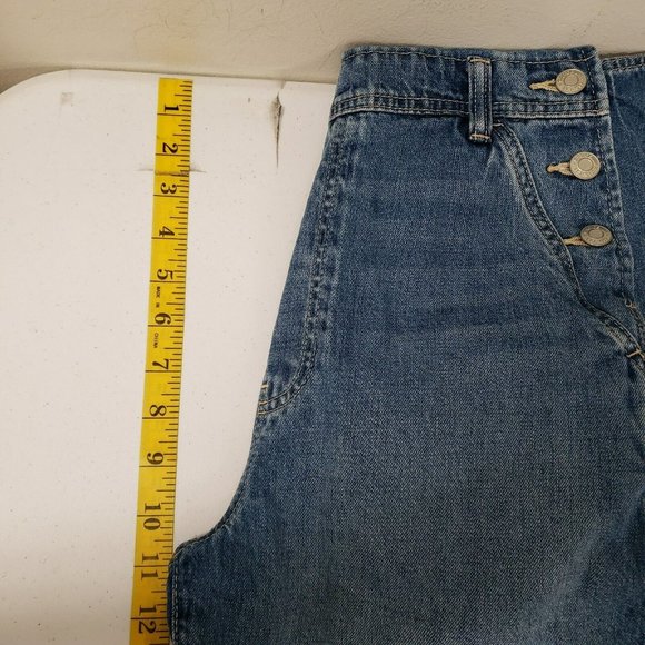 GAP Blue Denim Short Overalls - Picture 7 of 11